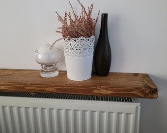 Rustic Radiator Wooden Handmade Shelves  Smooth Finish Great Quality  2x concealed brackets various colours and sizes