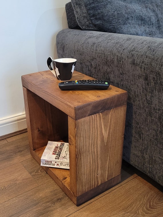 Solid cube side table discount