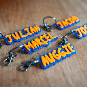 Personalized Anime Keychain | School Bag Tag for Kids | Customizable Name | Ninja | Birthday Gift | Manga Keychain | Backpack Charm