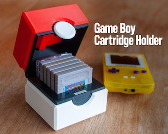 Nintendo Game Boy / Game Boy Color Cartridge Holder - Pokemon Inspired - Free Personalization / Video Game Storage Organizer Game Case