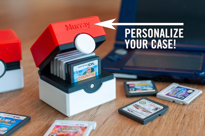 Nintendo 3DS DS Game Cartridge Holder Pokemon Inspired Etsy