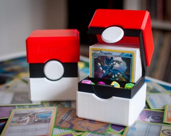 カスタムポケモンカードデッキボックス – スリーブ付きカード60枚収納