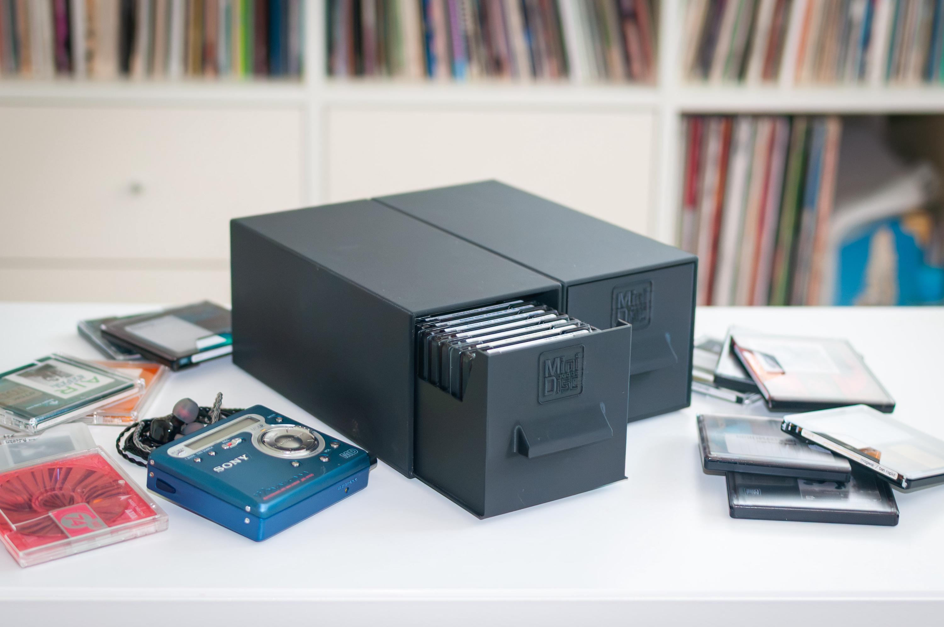 Computer Cd Drawer Minidisc Storage Drawer: Stackable 20-disc Holder - Etsy