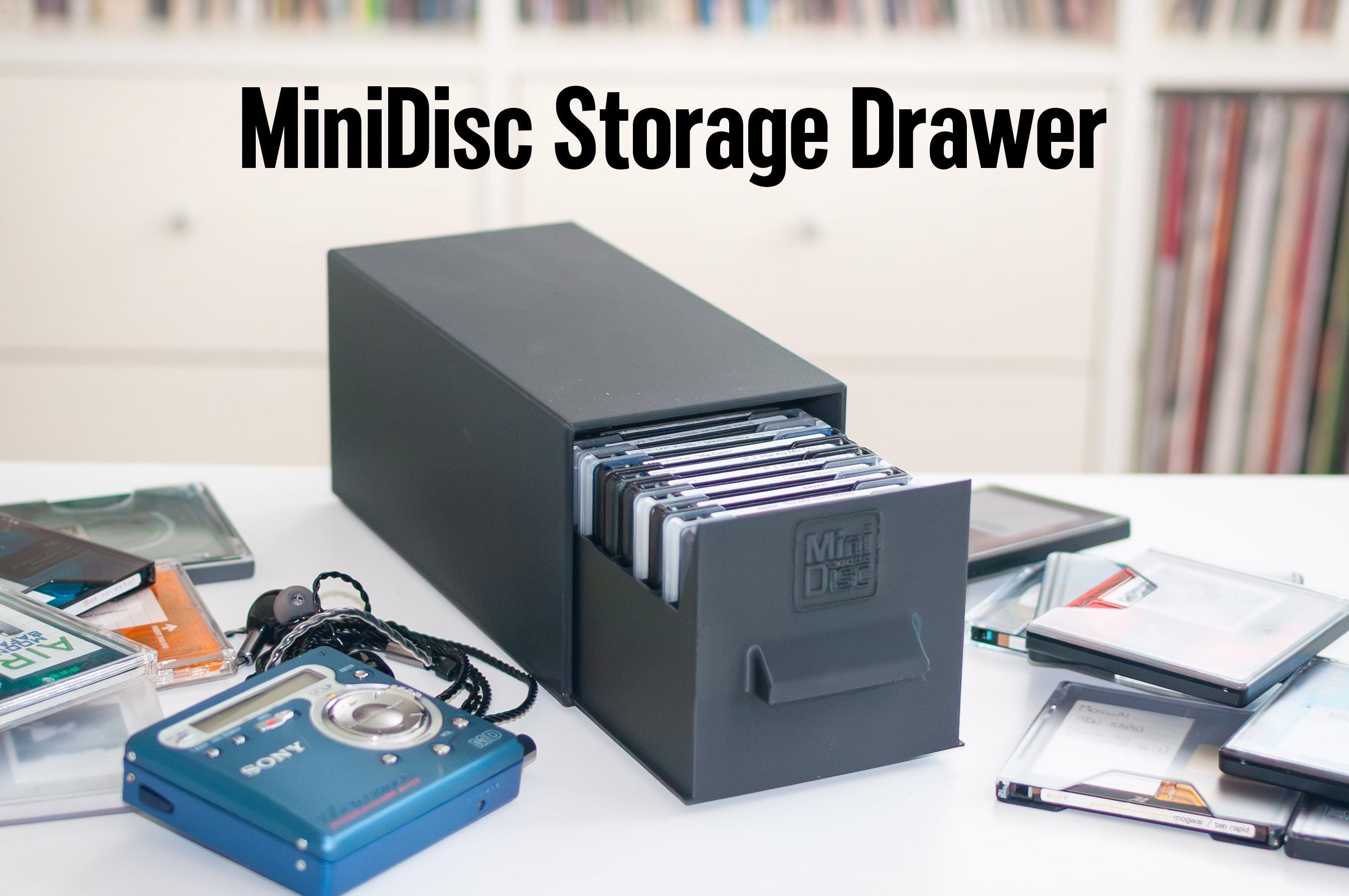  MINI CDケース CDラック MINIインターナショナルCDセット Minidisc Storage Drawer: Stackable 20-disc Holder - Etsy