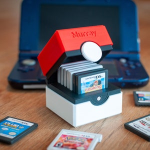 Porte-cartouche de jeu Nintendo 3DS + DS - Inspiré des Pokémon - Personnalisation gratuite - Personnalisé