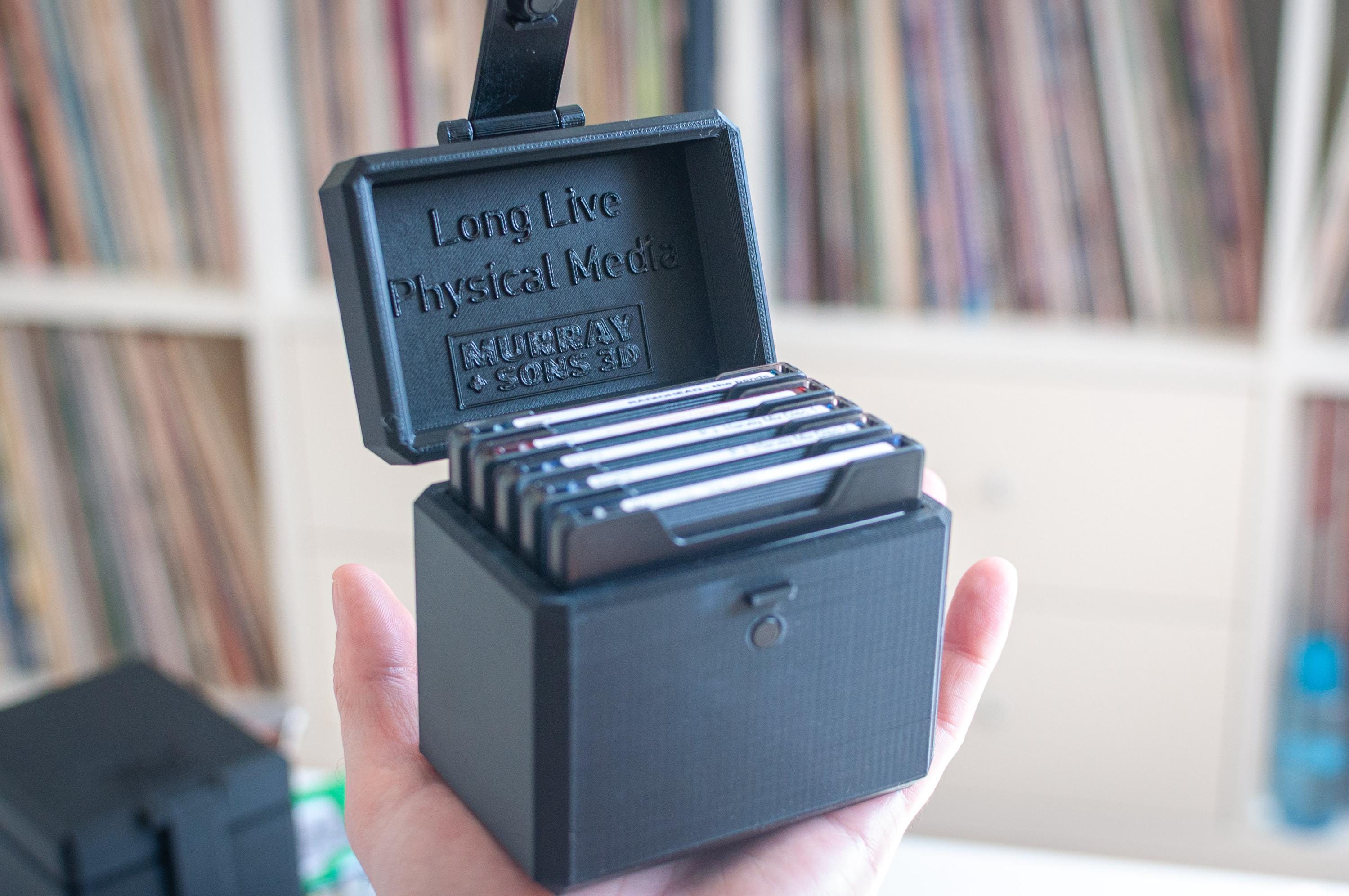 Minidisc Storage Case | Magnetic Latch | 5 or 10 Disc Holder