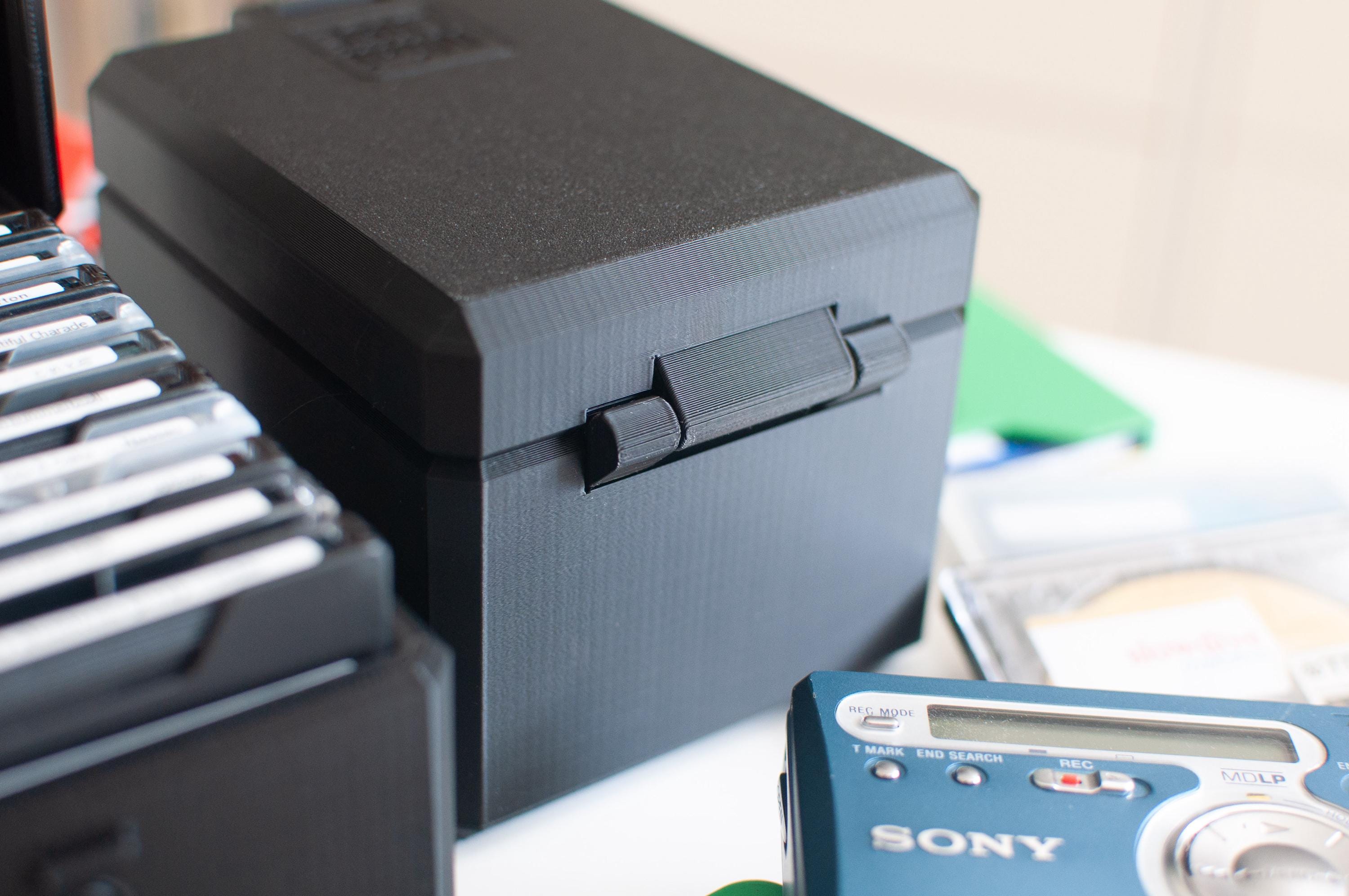 Minidisc Storage Case | Magnetic Latch | 5 or 10 Disc Holder | Handmade ...
