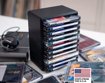 Minidisc Storage Tray | Holds 10 Discs | Stackable | Storage/Holder/Box