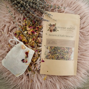 Botanical Bath Tea – Relaxing Herbal Bath with Eco-Friendly Tea Bag | Self-Care or Unique Gift Idea