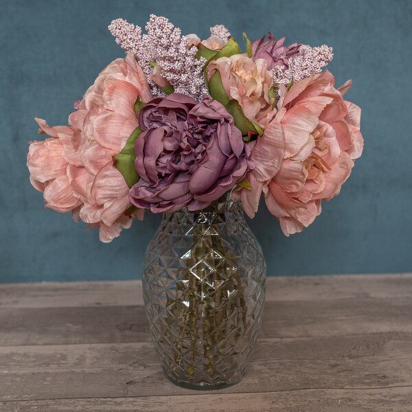 Silk Flower Arrangement Etsy UK