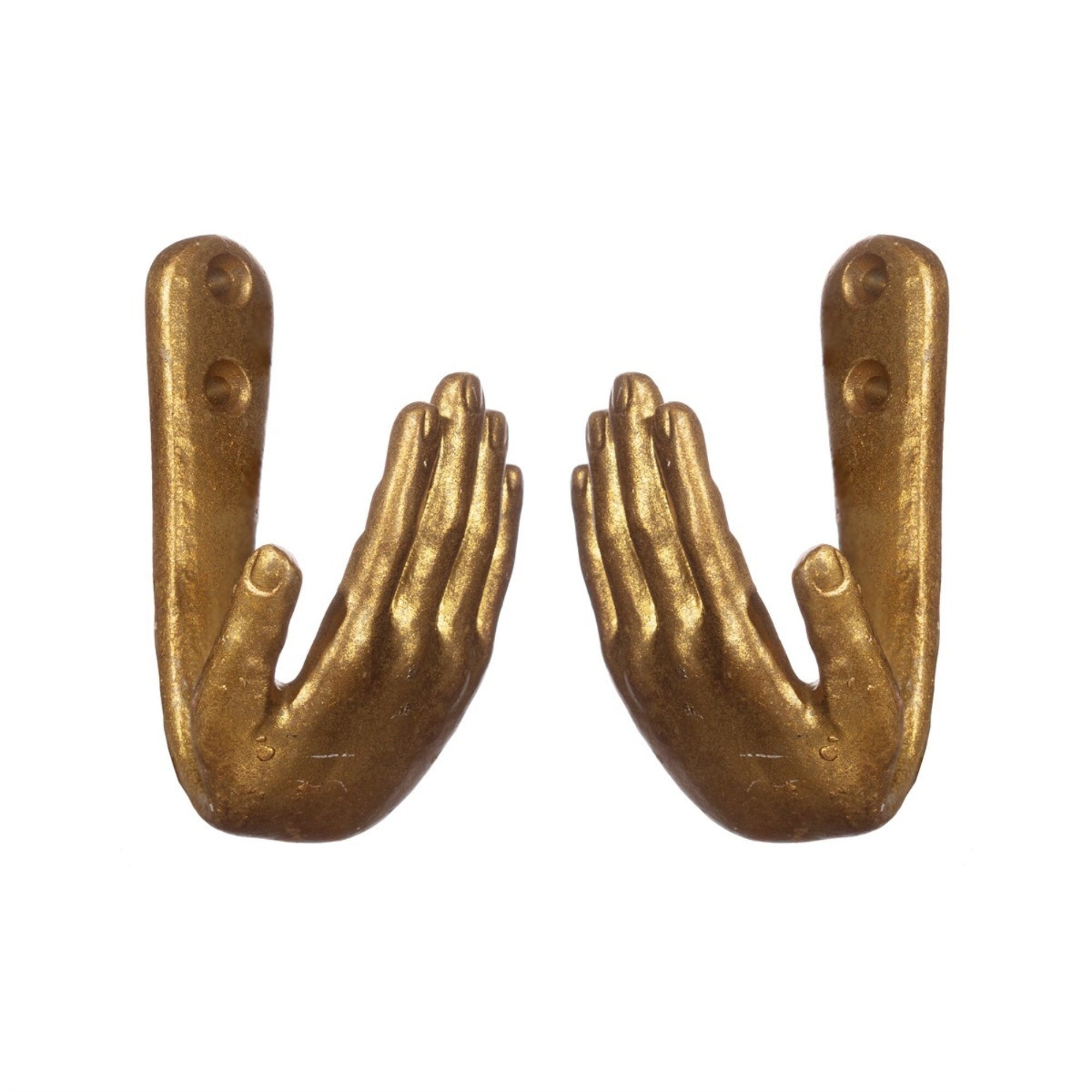 Pair of Vintage Golden Hands Curtain Tie Backs Wall Mounted - Etsy UK