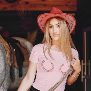 Cowgirl Shirt Space Cowgirl Outfit Cowgirl Costume Boob Shirt Pink Cowgirl Costume Texas Shirt Body Positive Feminist Shirt Gifts for Women