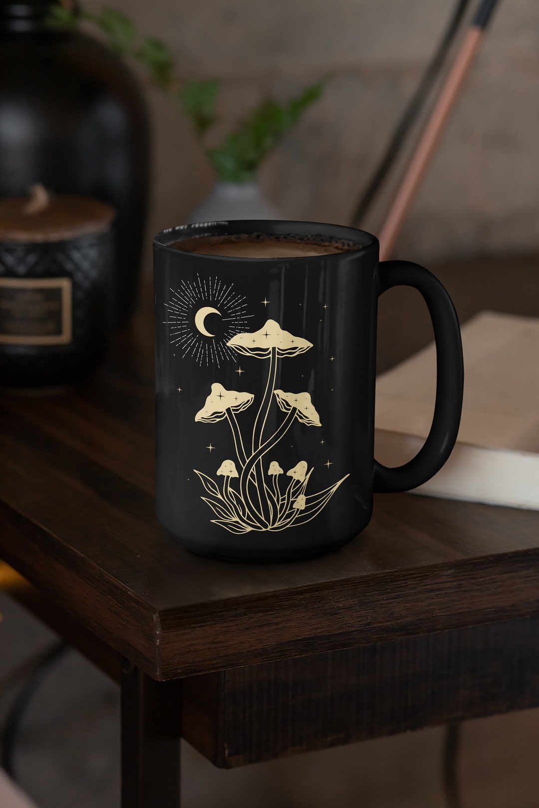 Mushroom Mug 15oz Mug Mushroom Cup Goblincore Mug Cottage Core Etsy