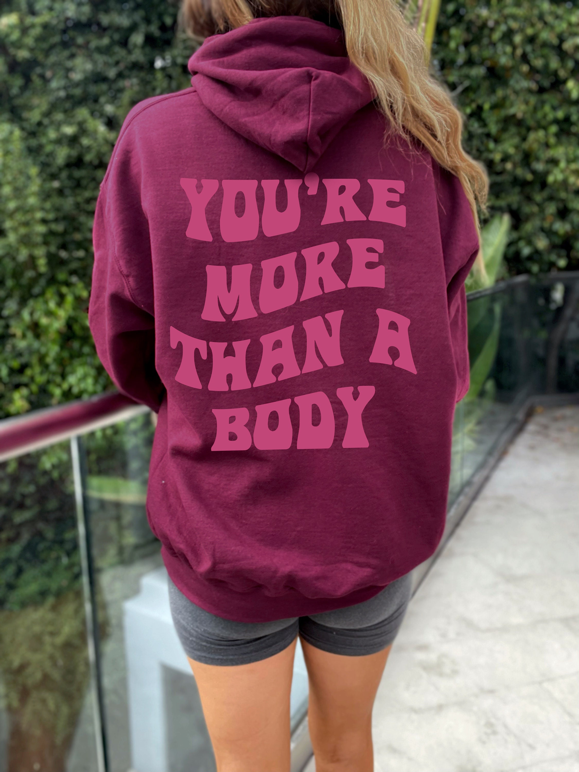 Body Positive Hoodie Body Positivity Teen Girl Clothes Feminist Hoodie Aesthetic Clothes Eating Disorder Sweatshirt VSCO Shirt Teen Girl Etsy Ireland