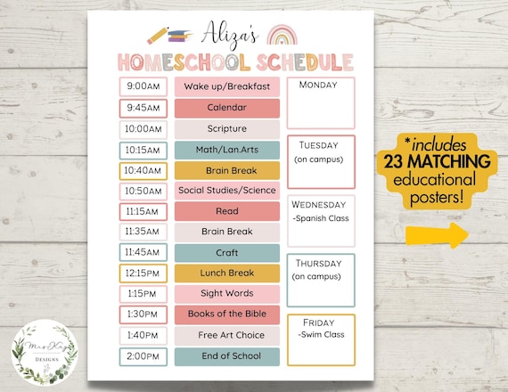 School Routine Design