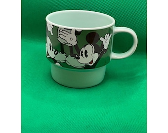 Disney Mickey Mouse Ceramic Mug 4" Made In Thailand