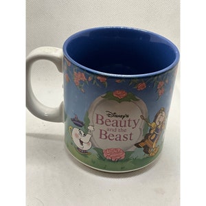 Vintage 1991 Beauty & Beast Coffee Mug with Disney Brand made in  Japan Marking