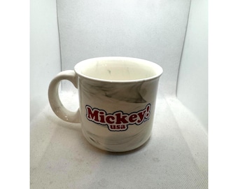Disney Mickey USA Ceramic Mug With Marble Design Stars and Stripes Theme