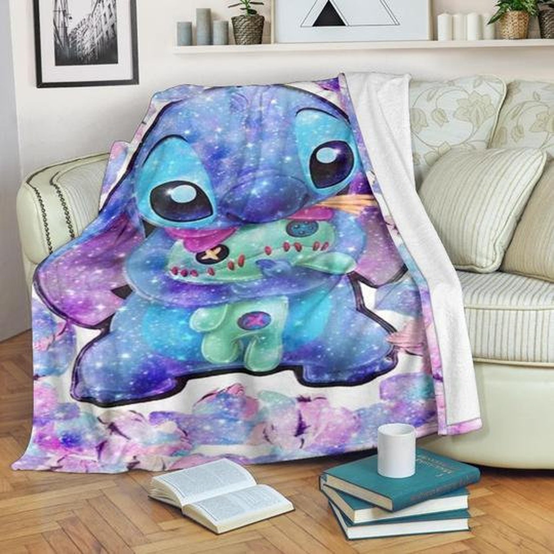 Cute colorful Stitch Blanket Quilt Stitch quilt blanket Etsy