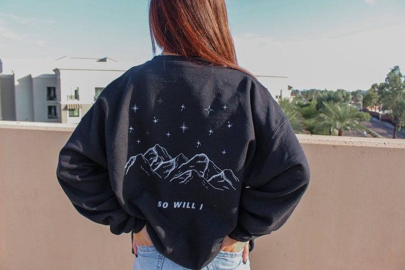 If The Stars Were Made To Worship So Will I Christian Sweatshirt Jesus Sweatshirt Christian Apparel Trendy Hoodie Christian Clothing 