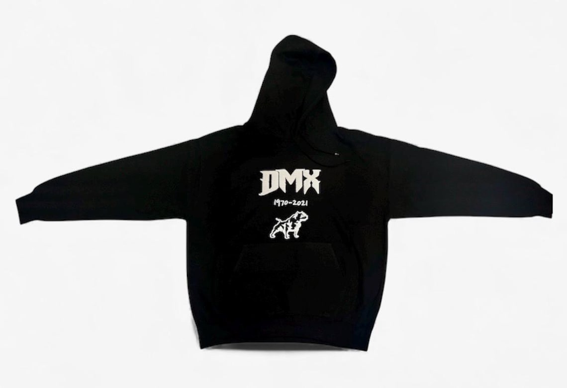 Dmx Red DMX Tribute Hoodie Sweater, Gildan Cotton T- Shirt White or Red Font ...