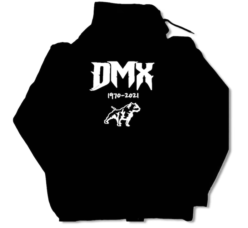 Dmx Red DMX Tribute Hoodie Sweater, Gildan Cotton T- Shirt White or Red Font ...