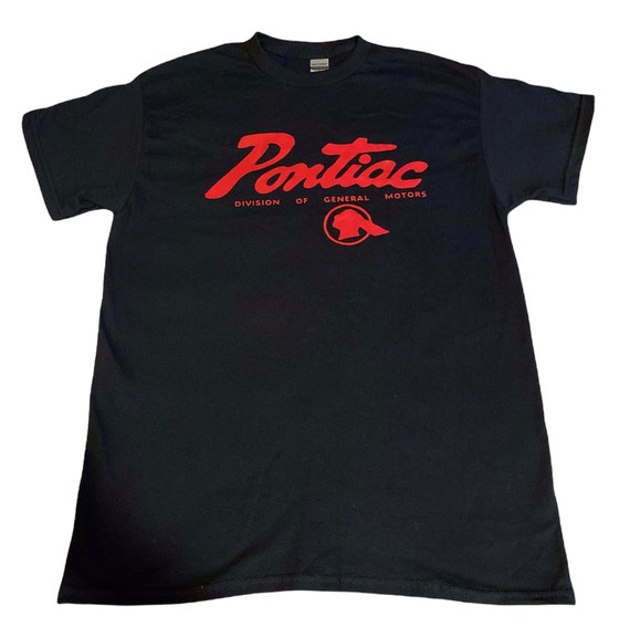 Pontiac T shirt Division of General Motors 100 Cotton Heat Pressed Print Gildan Durable. Size S 3XL in Black or White. Etsy UK