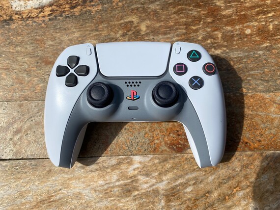 Retro Playstation 1 Inspired Skin for PS5 Classic Grey Design 