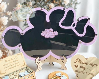 Mouse Wedding Guest Book Alternative: Fairytale Theme Sign In