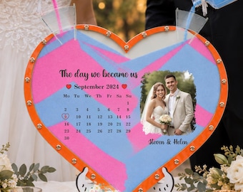 Personalized Wedding Sand Ceremony Set: Heart Keepsake Frame