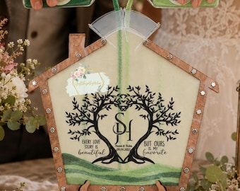 Custom Wedding Sand Ceremony Set, Personalized Unity Sand Keepsake