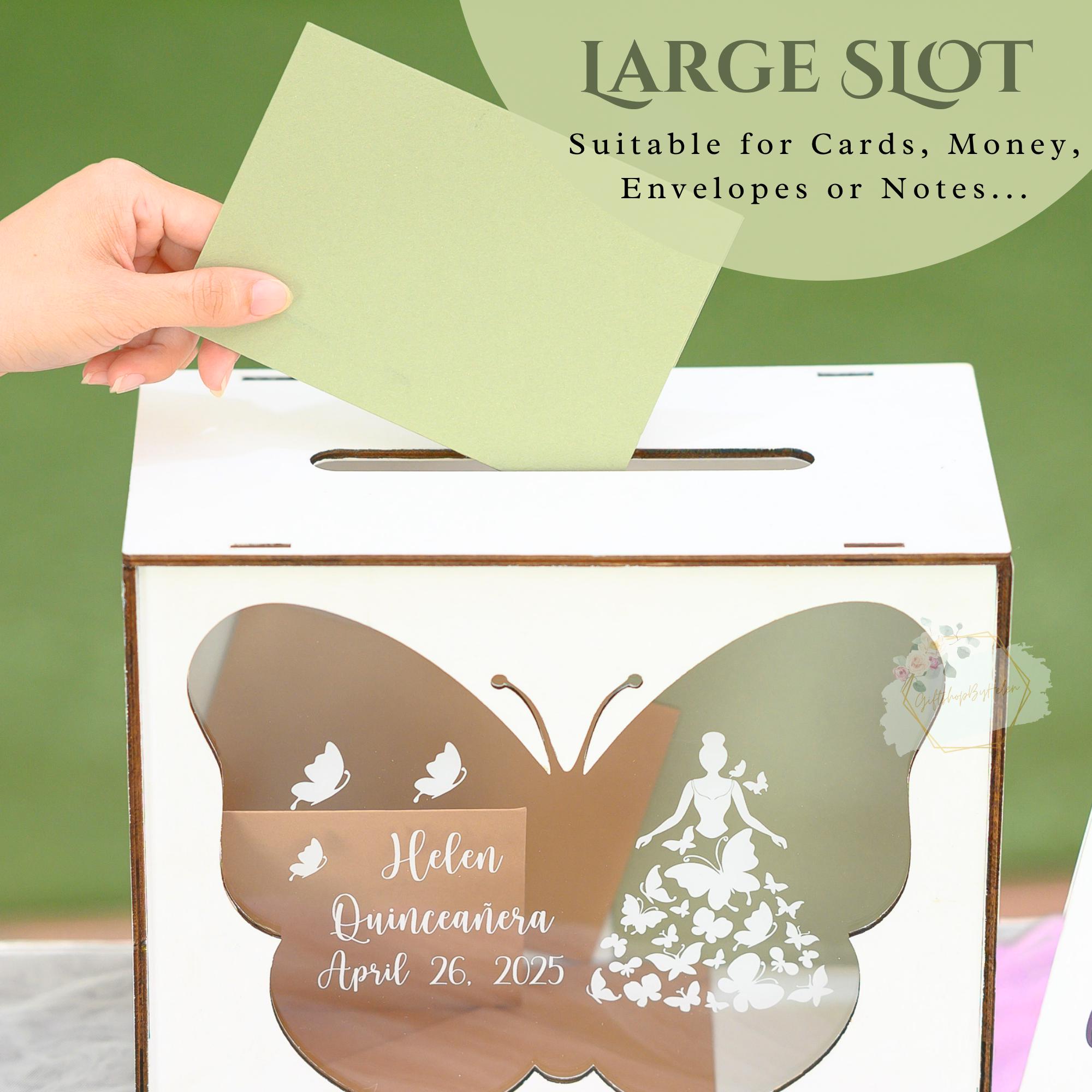 Butterfly Quinceañera Card Box, Custom Wooden Money Box - Etsy