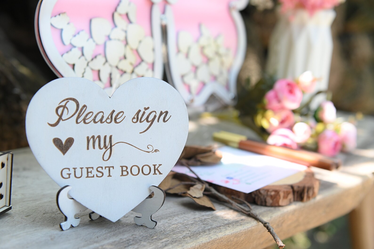 Butterfly Guest Book Wedding Guest Book Alternative Etsy
