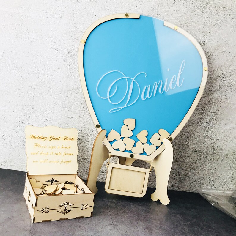 Hot Air Balloon Guest Book Alternative Custom Baby Shower Etsy