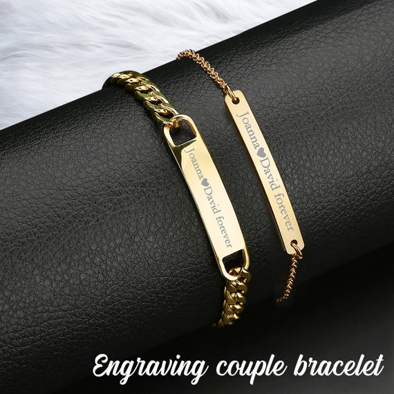 Personalized Custom Name Bracelet for Men Boyfriend Customized Jewelry Gift  | eBay