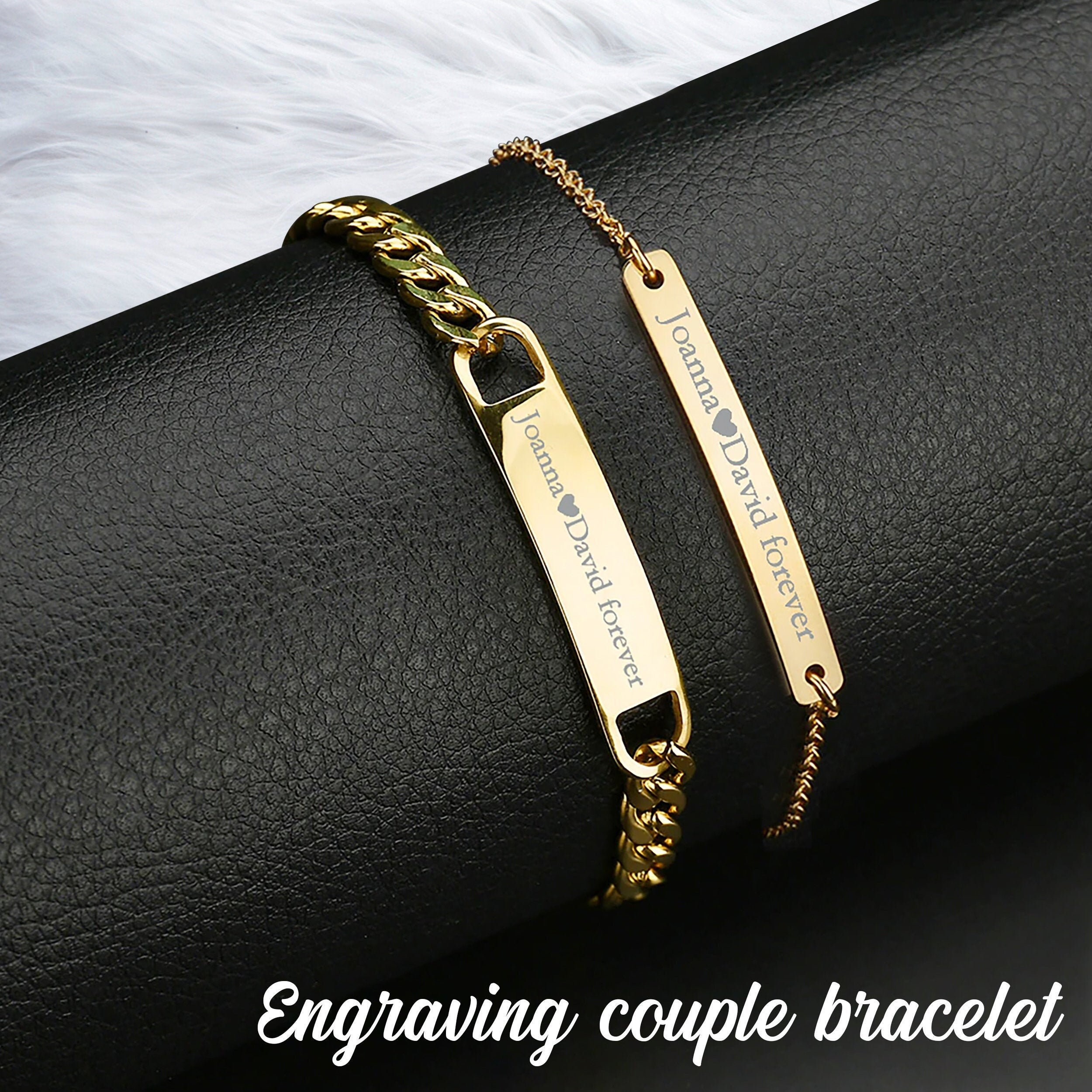 Personalized Couple Name Bracelets