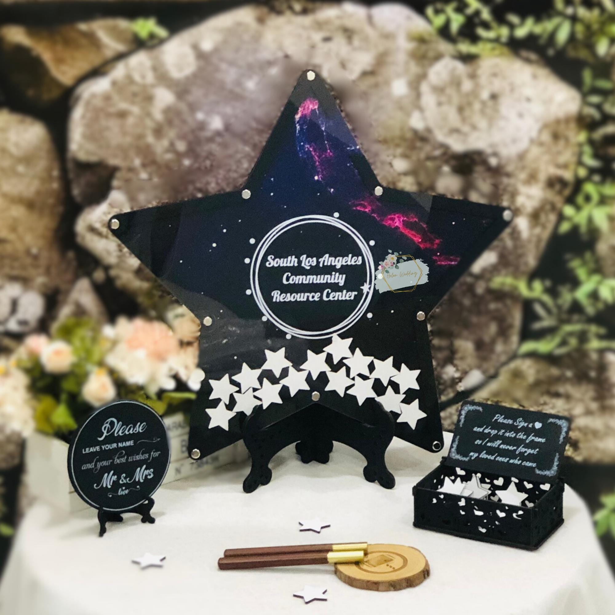 Star Wedding Guest Book, Star's Drop Box, Wedding Guest Book Alternative, Alternative Wedding Guest Book, Rose Gold Guest Book, Guestbook