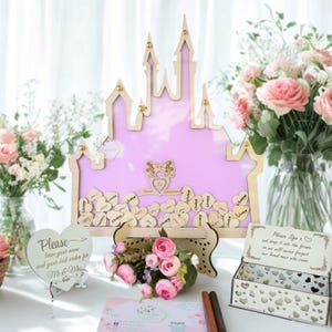 Custom Castle Wedding Guest Book, Personalized Castle Wedding Guest Book, Personalized Castle Birthday Guest Book