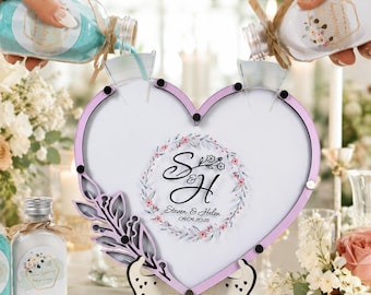 Personalized Heart Sand Ceremony Set: Blended Family Wedding Unity