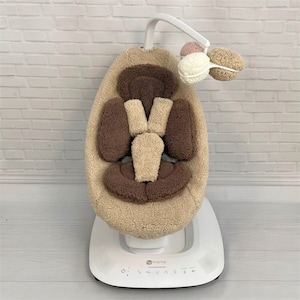 Kuscheliger Felleinsatz für MamaRoo 2022, RockaRoo Babysitz, Set für 4moms, 4moms Säuglingssitz, Einsatz und Bälle für Mamaroo, Mamaroo Bezug