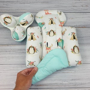 Doppelseitiger Einsatz für mamaRoo, RockaRoo Babyschale, Set für 4moms, 4moms Säuglingsschale