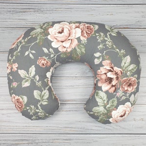 Vintage roses сover, Nursing Pillow Cover, Breastfeeding pillow, Baby Shower Gift, Nursing Pillow