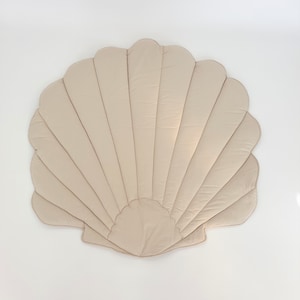 Natural seashell play mat, decorative floor mat, baby play mat image 2