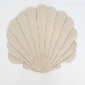 Natural seashell play mat, decorative floor mat, baby play mat image 4