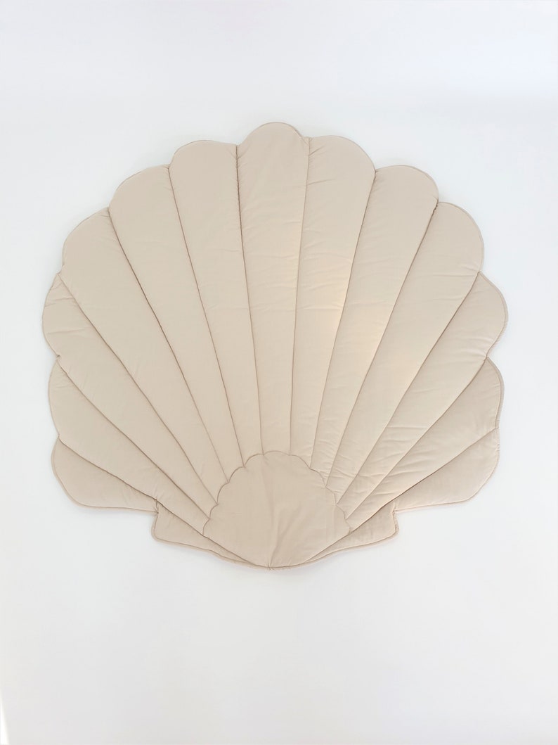 Natural seashell play mat, decorative floor mat, baby play mat image 4