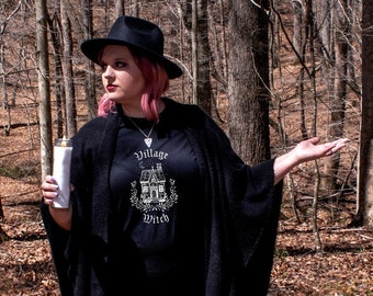 Village Witch T-Shirt – Embrace Rustic Magic and Mystique | Unisex Witchy Apparel