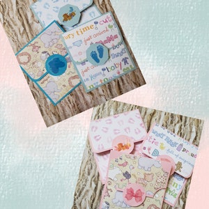Carte-cadeau bébé / Porte-carte cadeau bébé / Carte-cadeau / Bébé garçon / Bébé fille / Baby Shower / Nouveauté