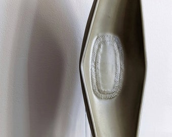 Iconic Denby Chevron celery bowl designed by Gill Pemberton in 1961