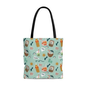 Guam Drink Tote Bag, Guam Tote Bag, Grote Tote Bag, Illustratieve Tote, Guam Teacher Tote Bag