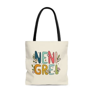 Neni Grel Tote Bag, Guam Tote Bag, Grote Tote Bag, Illustratieve Tote, Guam Teacher Tote Bag